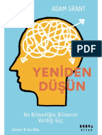 Yeniden Düşün Ön Kapak + İlk 28 Sayfa + Arka Kapak Dosyası