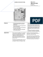 Three-Phase Overcurrent Relay: 1MRS 750354-MBG Spaj 131 C