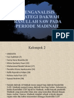 Menganalisis Strategi Dakwah Rasullah Saw Pada Periode Madinah)