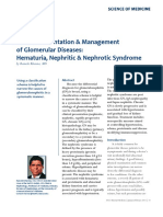 Clinical Presentation & Management of Glomerular Diseases: Hematuria, Nephritic & Nephrotic Syndrome