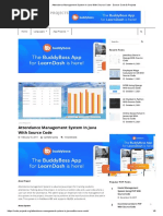 Attendance Management System in Java With Source Code - Source Code & Projects