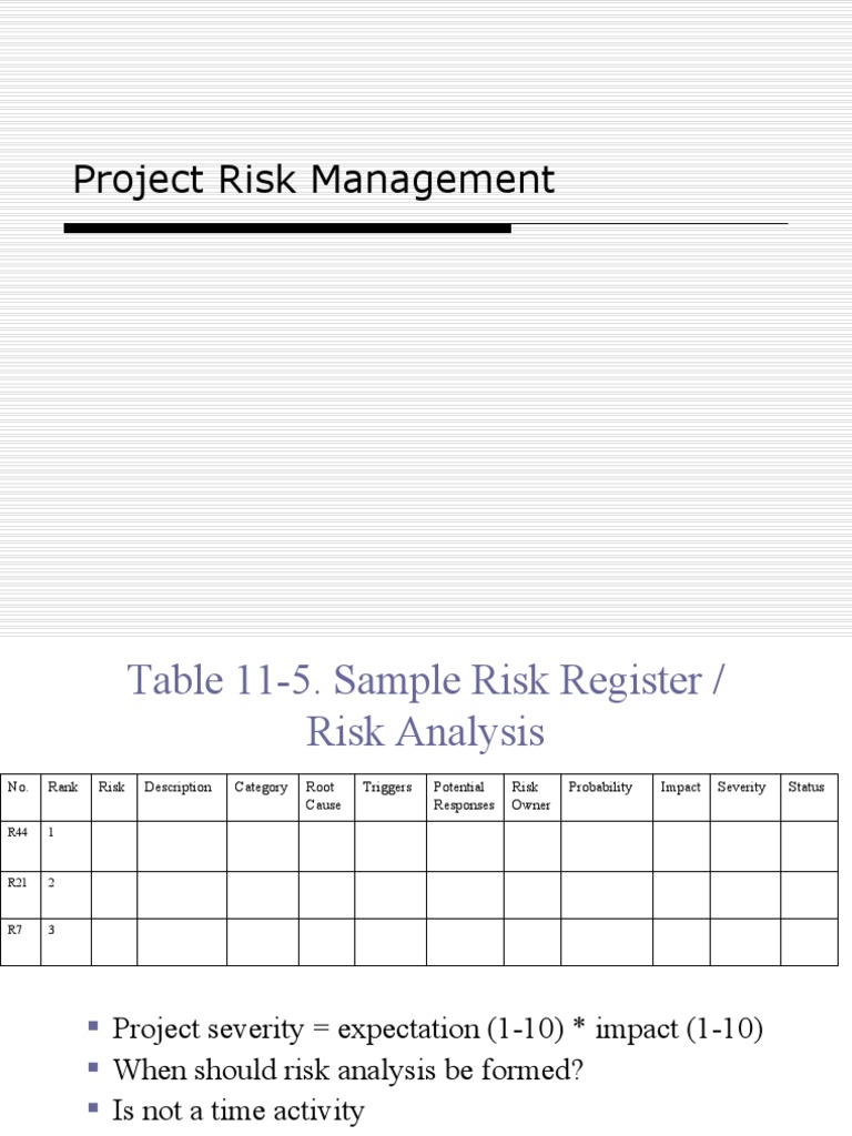 Risk Analysis Pdf Risk Risk Management