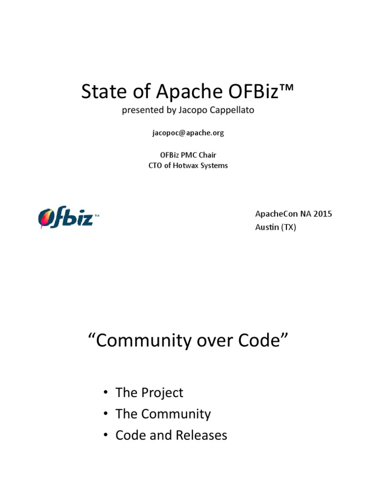 State of Apache OFBiz (PDFDrive) | PDF | Software Development ...
