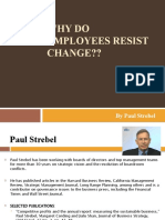 Why Do Employees Resist Change