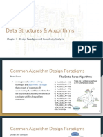 AST20105 Data Structures & Algorithms: Chapter 3 - Design Paradigms and Complexity Analysis