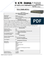 Wondmneh Tsegaye Imports: WS-C2960S-48TS-L