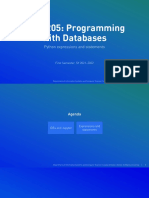 01 - Python Expressions and Statements