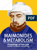 Maimonides - Metabolism - Intermittent Fasting - Rabbi Yonason Herschlag