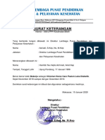 Surat Keterangan Kerja Aqila