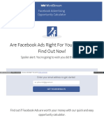 Are Facebook Ads Right For Your Business? Find Out Now!: Facebook Advertising Opportunity Calculator