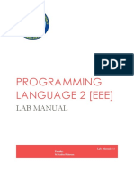 Programming Language 2 (Eee) : Lab Manual