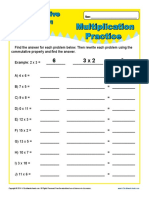 Multiplication Practice: Commutative Property