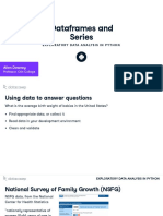 Dataframes and Series: Allen Downey