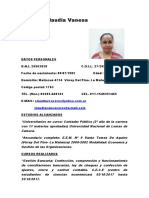 CV Claudia