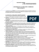 CLASE 4 GEOGRAFIA DE LA POBLACION Conceptos Basicos - Dimension Espacial de Los Estudios de La Poblacion