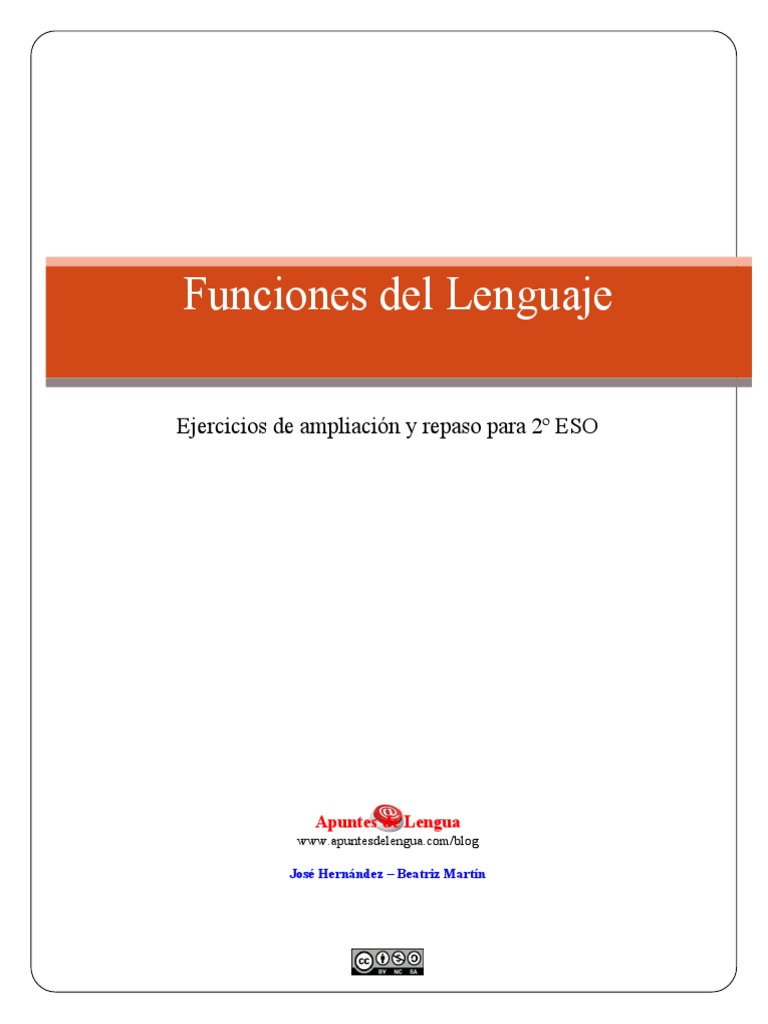 Ejercicios Funciones Del Lenguaje | PDF | Comunicación | Lingüística