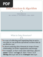 Data Structure & Algorithm: Prepared by Ms. Chyril A. Concemino, Mba, Mist