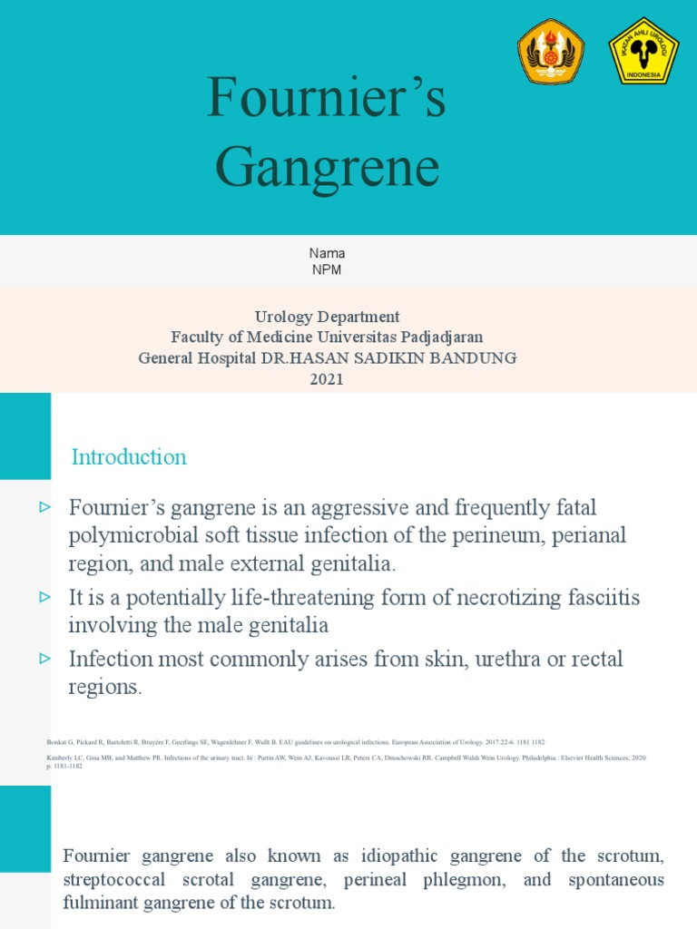 Fournier's Gangrene | PDF | Infection | Wound