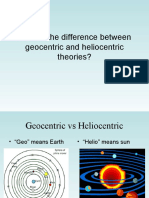 what is the difference between geocentric and heliocentric