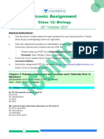 Class - 12 - Biology-MCQ Mock Test Paper