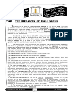 The Hierarchy of Legal Norms: Droit Administratif - Droit Pénale