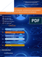 Face Tracking and Automatic Attendance Management System Using Face Recognition Techniques BY