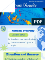 National Diversity (09 August 2021)