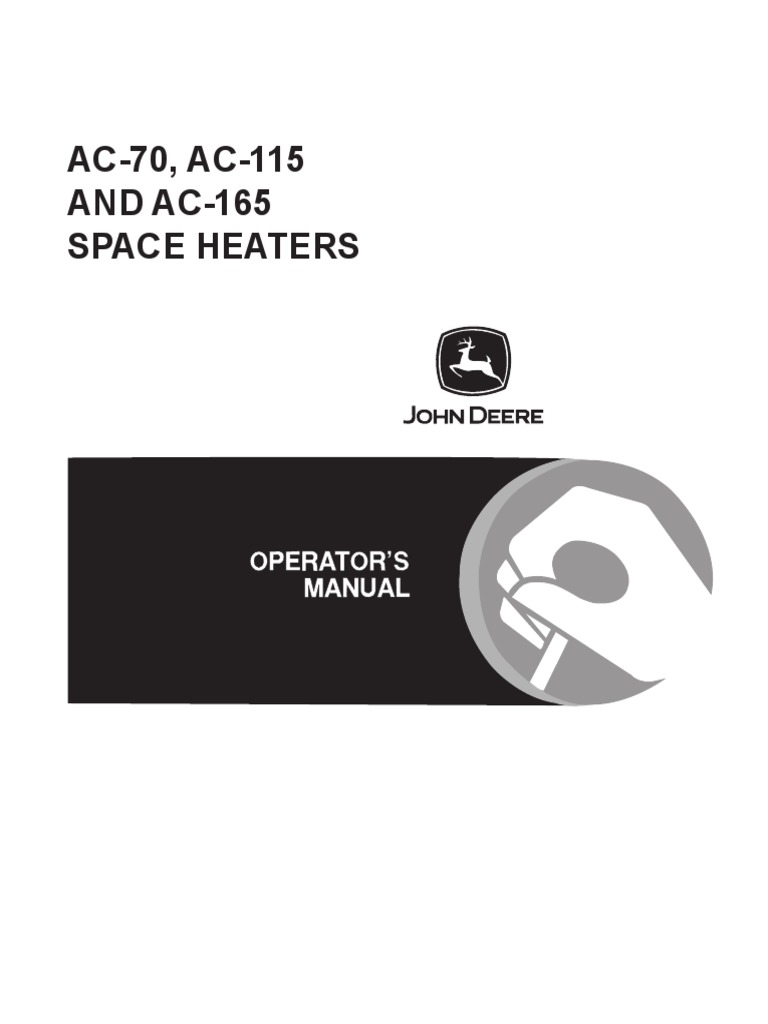John Deere Ac 165 Manual de Usuario | PDF | Fuel Oil | Kerosene