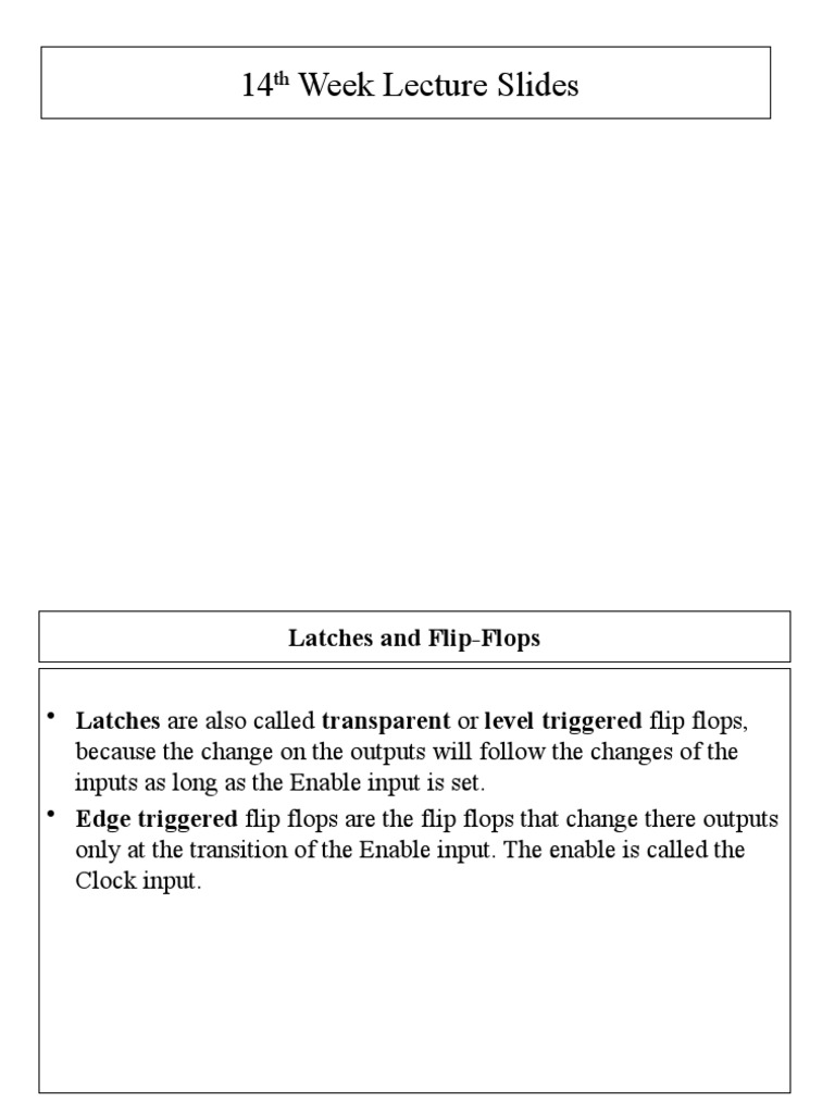 Lecture Slides Week 14 | PDF | Digital Electronics | Electronic Design