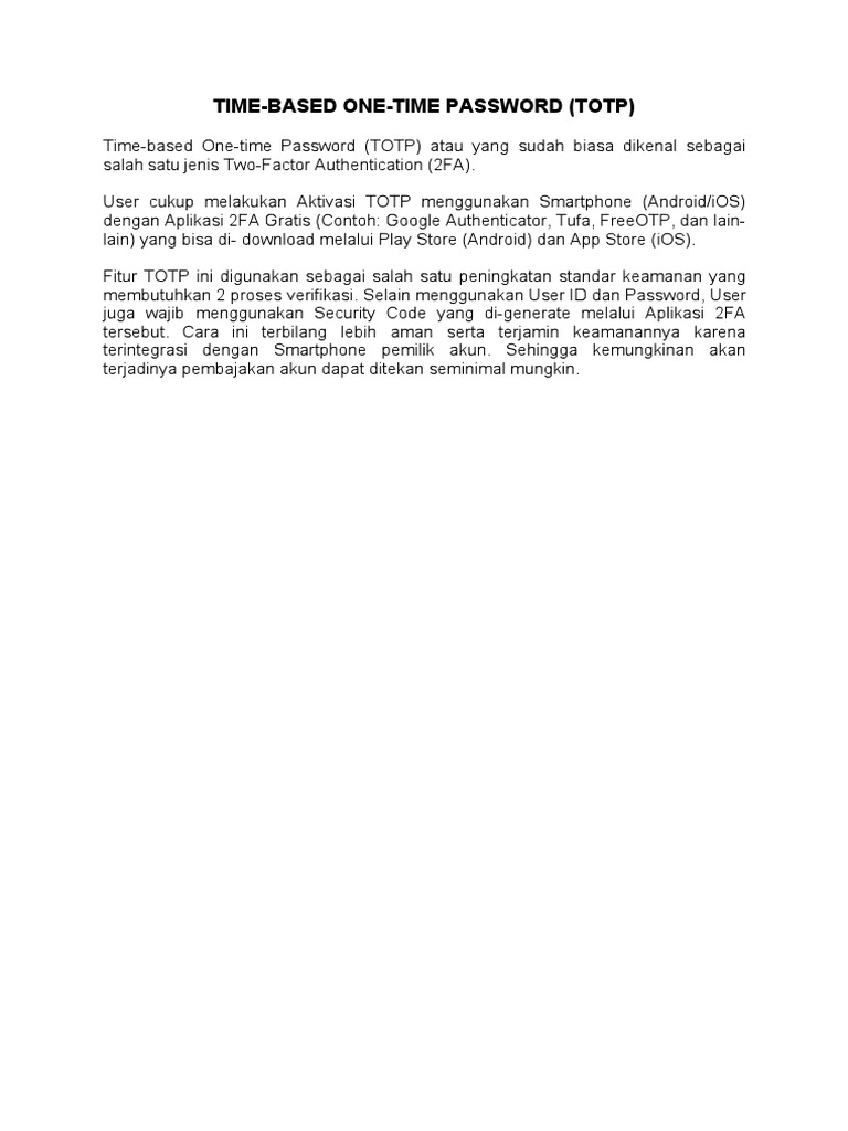 User Guide Dan Faq Totp Spse 4.4 | PDF