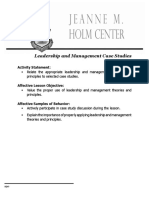 Leadership Management Case Studies