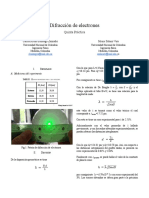 Difracción de Electrones