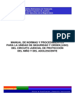 Manual de Normas y Procedimientos para La Unidad de Seguridad y Orden (USO)
