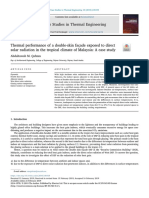 Thermal Performance of a Double-Skin Facade Exposed to Direct Solar Radiation in the Tropical Climate in Malaysia