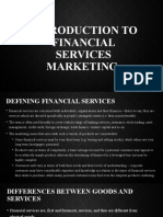 Introduction To Financial Services Marketing