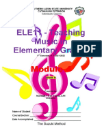 Module 4 - Teaching Music To Elementary Grades