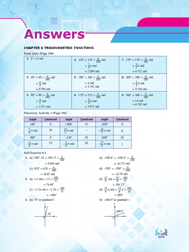 Trigonometric Functions Guide | PDF | Trigonometric Functions ...