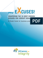 Countering The 10 Most Common Excuses For Corrupt Behaviour: A Pocket Guide For Business Practitioners