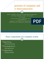 Basic Components of Computers and Their Interconnection