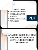 Rencana Kerja Analisis SWOT Dan TQM