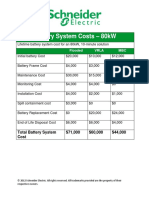 Battery System Costs 80kW