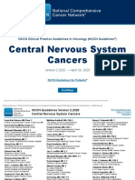 Central Nervous System Cancers: NCCN Clinical Practice Guidelines in Oncology (NCCN Guidelines)