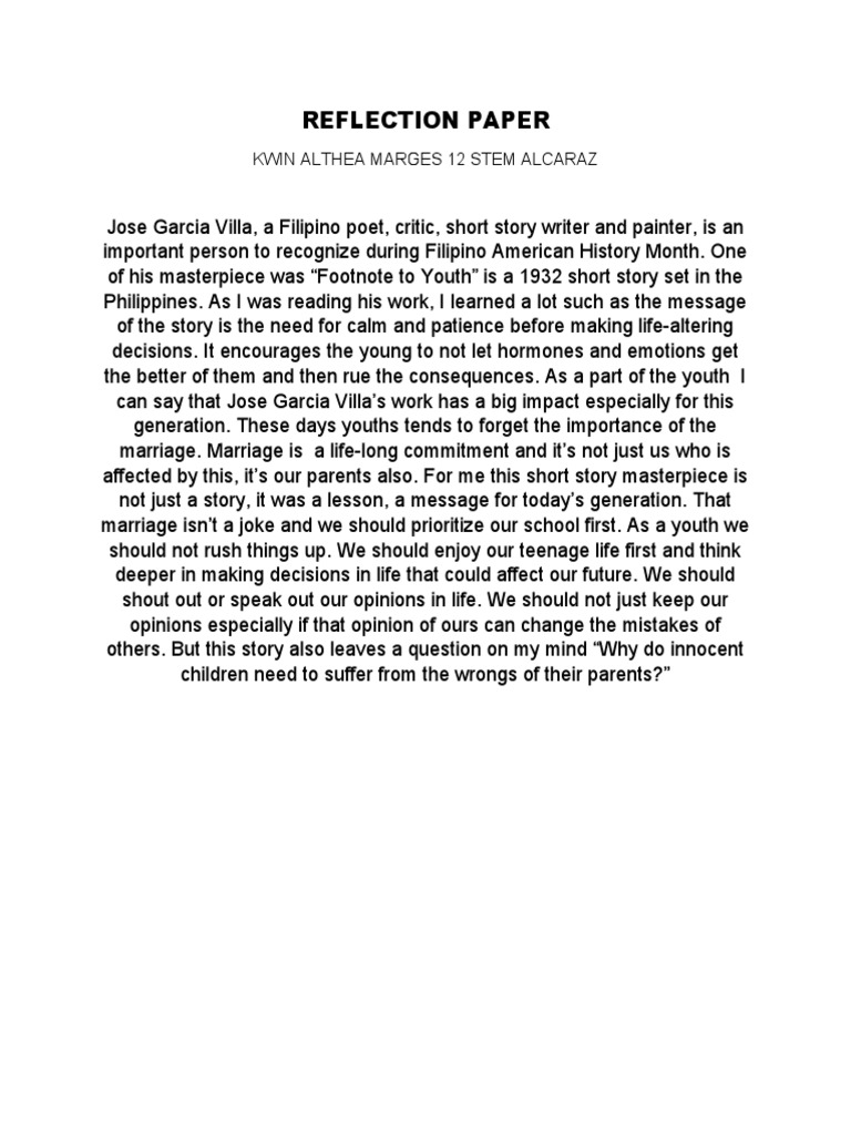 Reflection Paper | PDF | Social Science | Self-Improvement