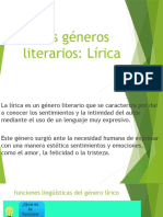 Los Géneros Literarios