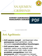 Konsep AGRIBISNIS Dan Manajemen Agribisnis