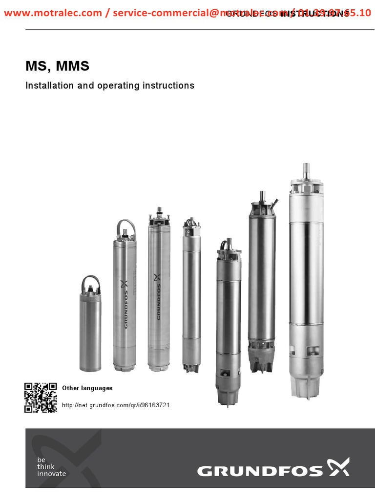 MS, MMS: Installation and Operating Instructions | PDF | Electric Motor ...