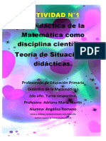 Didáctica de Matemáticas Aportes y Reflexiones Y CONCEPTOS BASICOS DE LA TEORIA DE SITUACIONES DIDACTICAS