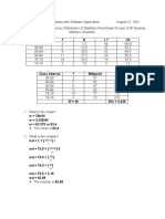 Statistical Analysis in Software Application 3