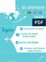 QSM Midterm - The Hospitality Service Delivery System