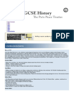 IGCSE History Paris Peace Treaties and Treaty of Versailles